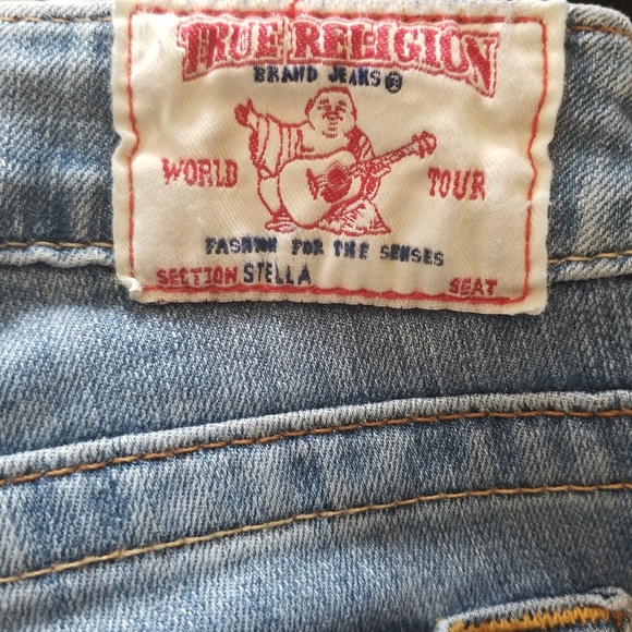 TRUE RELIGION stella skinny Jeans light denim 26 - Picture 5 of 8